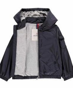 Eustache Hooded Jacket Navy blue Moncler Fashion Baby -Baby Tops Elegant Store eustache hooded jacketeustache hooded jacket navy blue moncler fashion baby 3