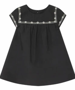 Evika Dress Charcoal grey Bonpoint Fashion Baby