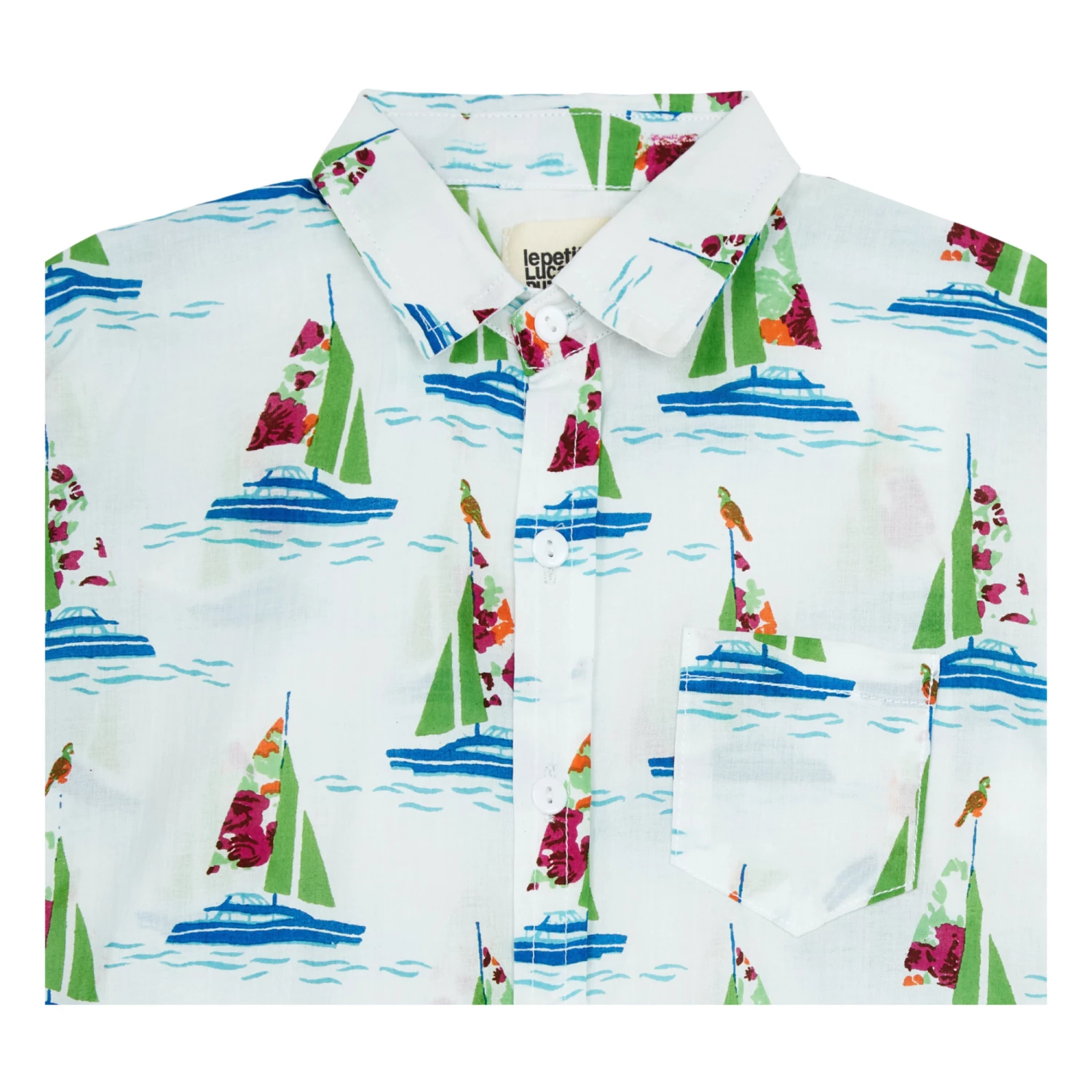 Exclusive Collaboration Le Petit Lucas du Tertre x Smallable - Short Sleeve Shirt Ecru Lucas du Tertre Fashion Baby, Children 4 Exclusive Collaboration Le Petit Lucas du Tertre x Smallable - Short Sleeve Shirt Ecru Lucas du Tertre Fashion Baby, Children - Image 4