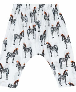 Exclusive Collaboration Le Petit Lucas du Tertre x Smallable - Zebra Harem Pants Ecru Lucas du Tertre Fashion Baby