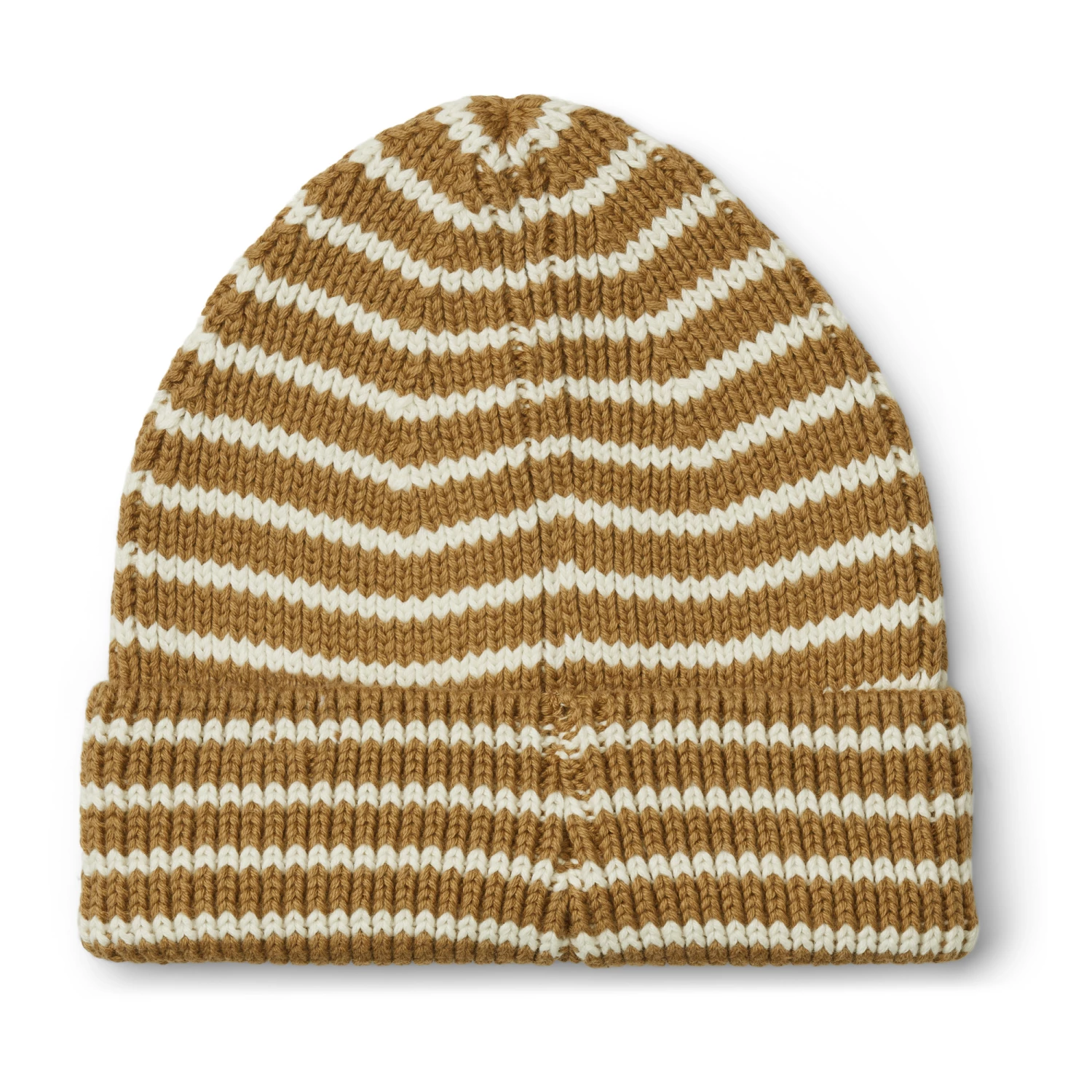 Ezra Striped Organic Cotton Beanie Camel Liewood Fashion Baby, Children 3 Ezra Striped Organic Cotton Beanie Camel Liewood Fashion Baby, Children - Image 3