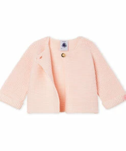 Fabalero Knit Cardigan Organic Cotton Pink Petit Bateau Fashion Baby -Baby Tops Elegant Store fabalero knit cardigan organic cottonfabalero knit cardigan organic cotton pink petit bateau fashion baby 2