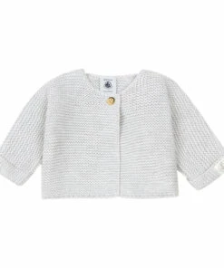 Fabalero Organic Cotton Cardigan Grey Petit Bateau Fashion Baby