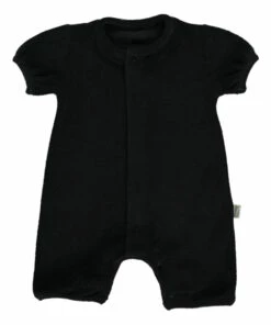 Fennel Organic Cotton Terry Cloth Culottes Black Poudre Organic Fashion Baby