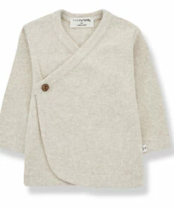 Fiona Cross Over Cardigan Blanc/Écru 1+ in the family Fashion Baby