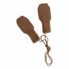 Fiza Merino Wool Mittens Chocolate Hvid Fashion Baby