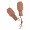 Fiza Merino Wool Mittens Terracotta Hvid Fashion Baby