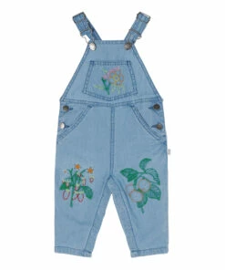 Floral Chambray Overalls Denim Stella McCartney Kids Fashion Baby