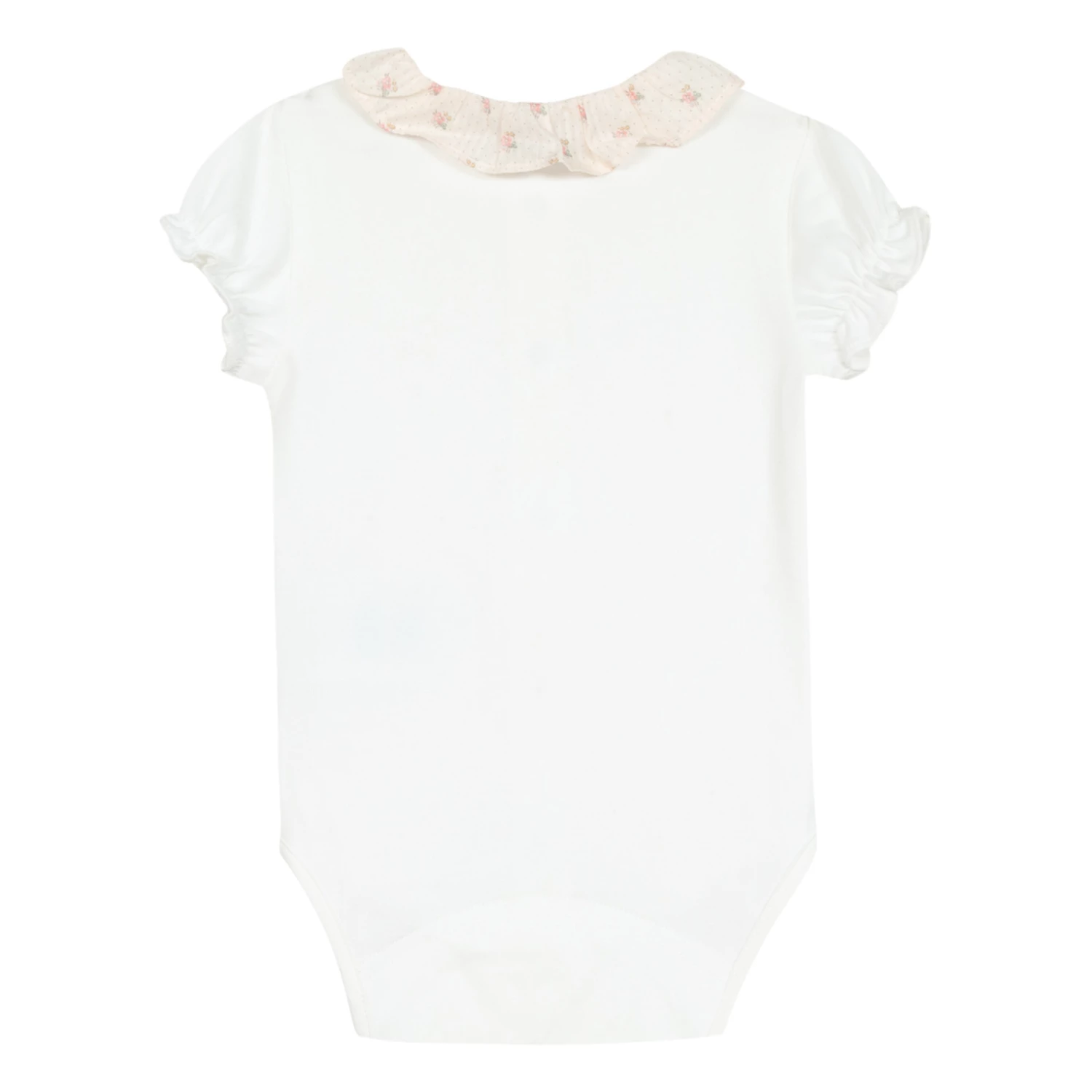 Floral Collar Babygrow Ecru Tartine et Chocolat Fashion Baby 3 Floral Collar Babygrow Ecru Tartine et Chocolat Fashion Baby - Image 3