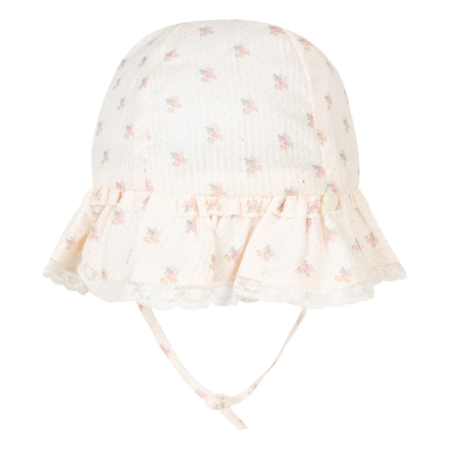 Floral Hat Ecru Tartine et Chocolat Fashion Baby 1 Floral Hat Ecru Tartine et Chocolat Fashion Baby