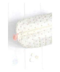 Floral Toiletry Bag Ecru Tartine et Chocolat Fashion Baby -Baby Tops Elegant Store floral toiletry bag ecru tartine et chocolat fashion baby 2
