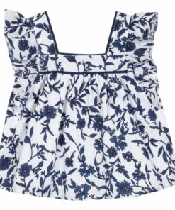 Floral Top Ecru Tartine et Chocolat Fashion Baby