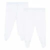 Footed Leggings - Set of 2 White Petit Bateau Fashion Baby