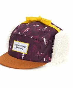 Forest Fleece Hat Purple Hello Hossy Fashion Baby, Children