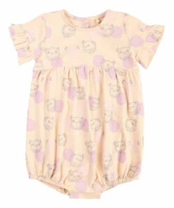 Fran Organic Cotton Romper Beige Soft Gallery Fashion Baby