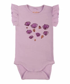 Frida Organic Cotton Baby Bodysuit Purple Soft Gallery Fashion Baby