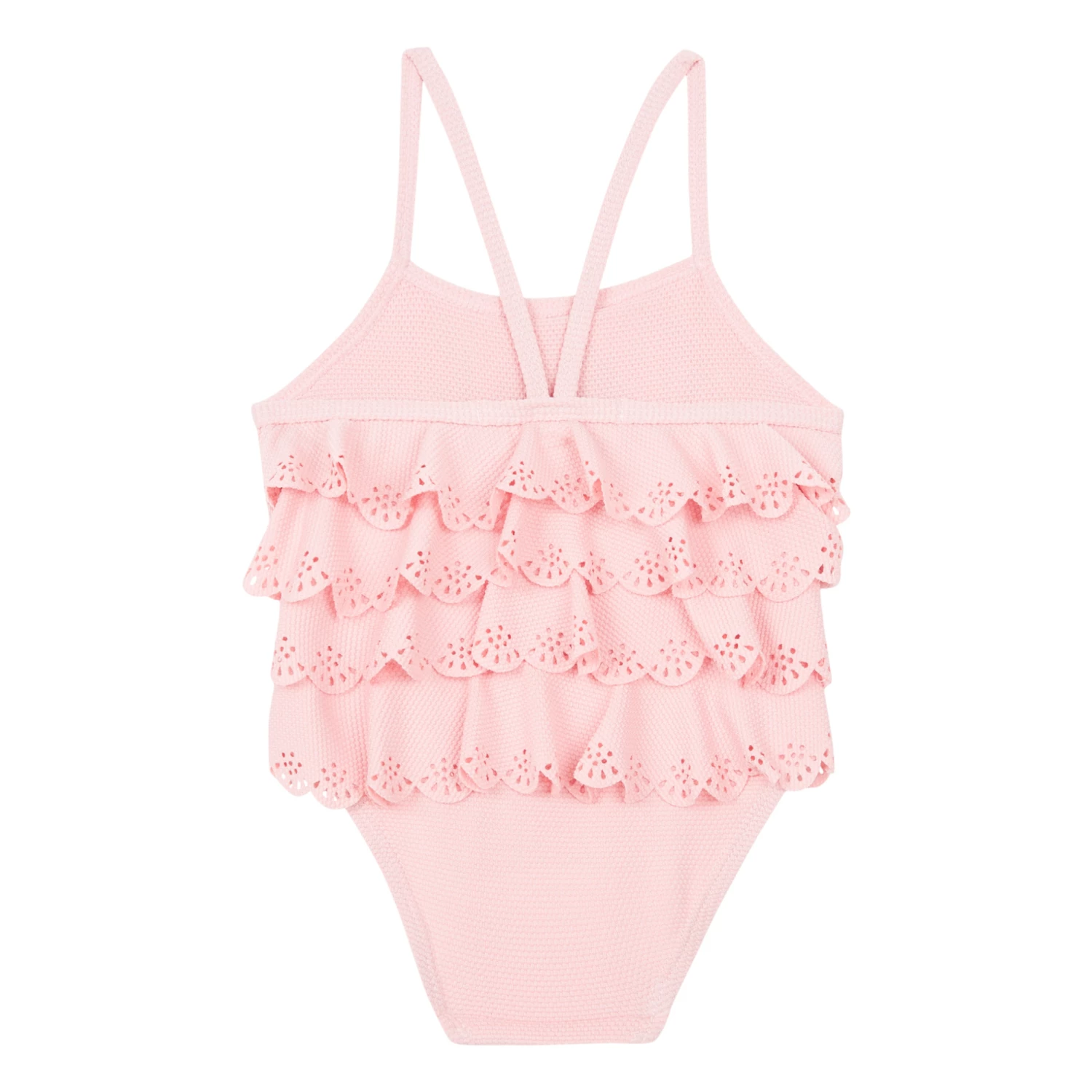 Frill Swimsuit Pink Tartine et Chocolat Fashion Baby 2 Frill Swimsuit Pink Tartine et Chocolat Fashion Baby - Image 2