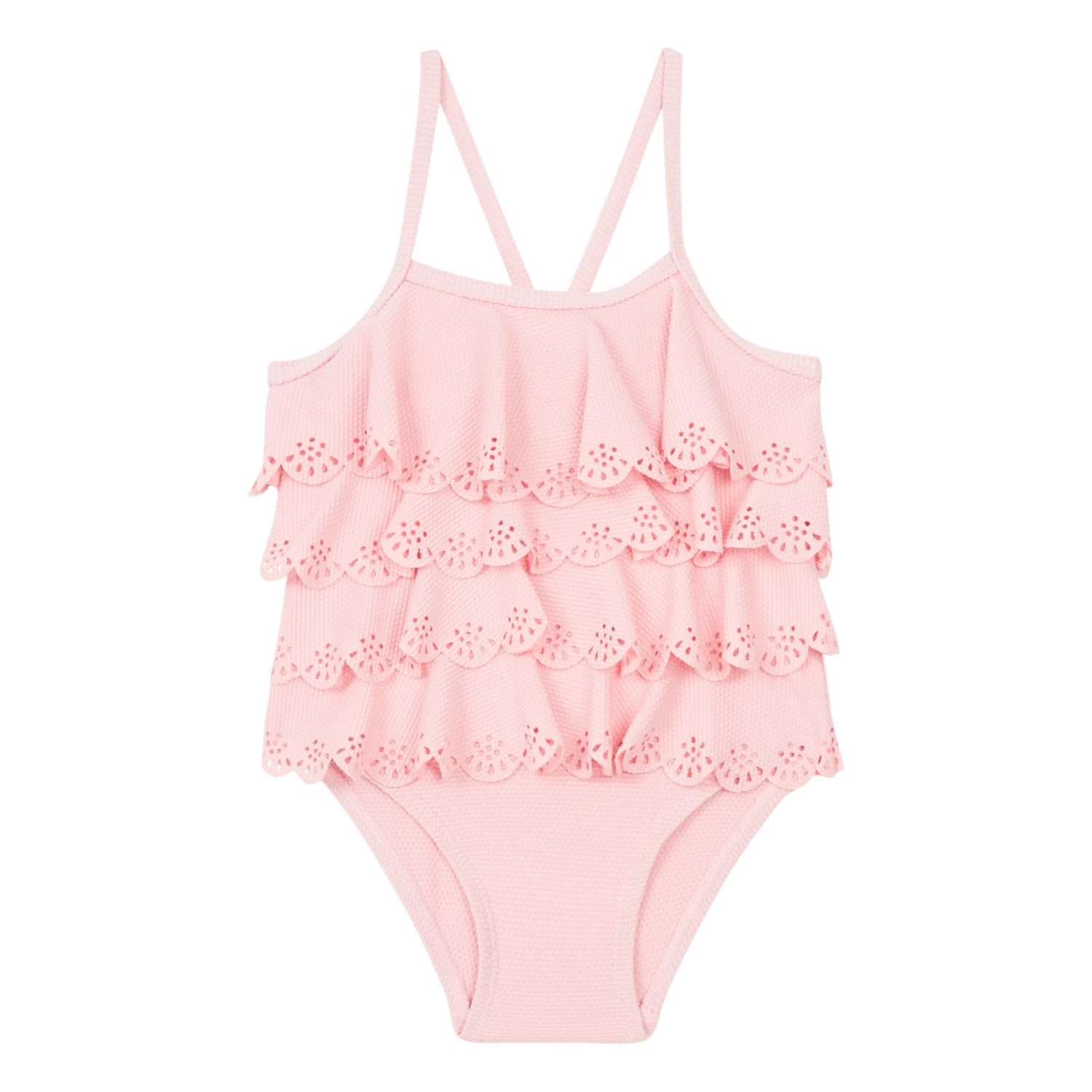 Frill Swimsuit Pink Tartine et Chocolat Fashion Baby 1 Frill Swimsuit Pink Tartine et Chocolat Fashion Baby