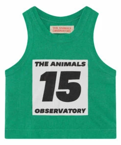 Frog 15 Tank Top Green The Animals Observatory Fashion Baby