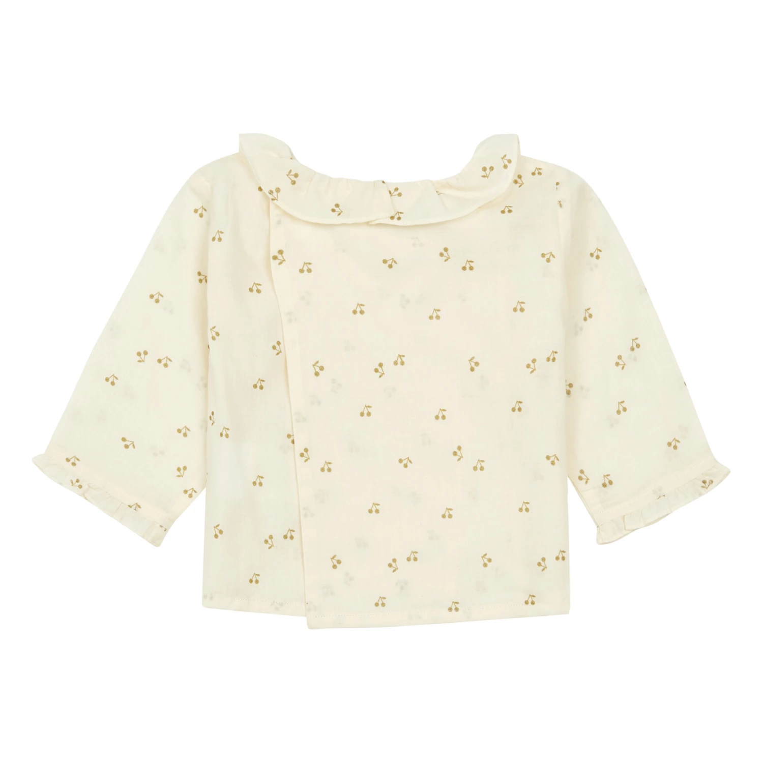 Ganiti Cherry Blouse Ecru Bonpoint Fashion Baby 2 Ganiti Cherry Blouse Ecru Bonpoint Fashion Baby - Image 2