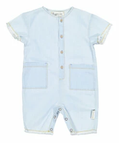Garage Band Jumpsuit Light blue Piupiuchick Fashion Baby