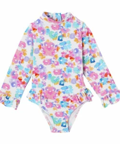 Gardenia Anti-UV Jumpsuit Pink Lison Paris Fashion Baby