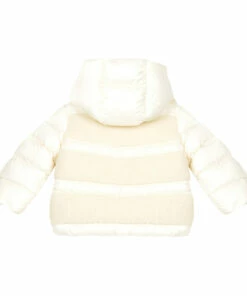 Gentiane Down Jacket Ecru Moncler Fashion Baby, Children -Baby Tops Elegant Store gentiane down jacket ecru moncler fashion baby children 2