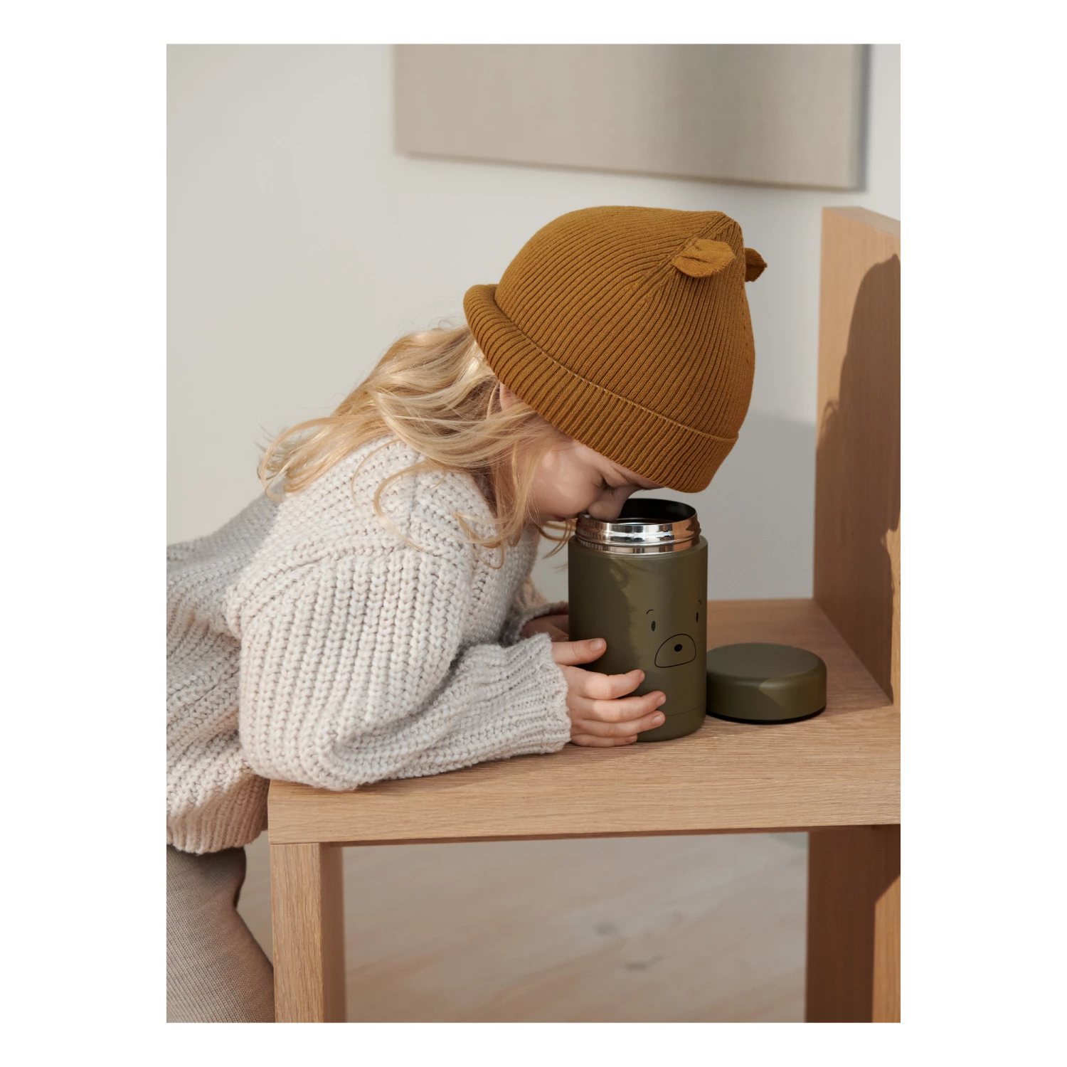 Gina Two-Tone Organic Cotton Beanie Camel Liewood Fashion Baby, Children 3 Gina Two-Tone Organic Cotton Beanie Camel Liewood Fashion Baby, Children - Image 3