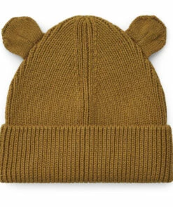 Gina Two-Tone Organic Cotton Beanie Camel Liewood Fashion Baby, Children