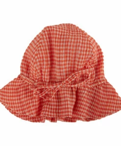 Gingham Hat Red Emile et Ida Fashion Baby, Children
