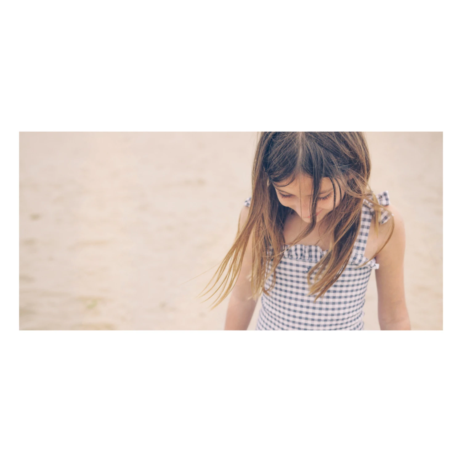 Gingham Swimsuit Blue Tocoto Vintage Fashion Baby 3 Gingham Swimsuit Blue Tocoto Vintage Fashion Baby - Image 3