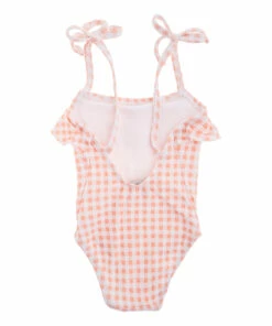 Gingham Swimsuit Pale pink Tocoto Vintage Fashion Baby -Baby Tops Elegant Store gingham swimsuit pale pink tocoto vintage fashion baby 2