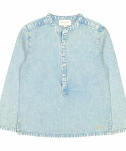 Grand-Père Chambray Kurta Shirt Denim blue Louis Louise Fashion Baby, Children