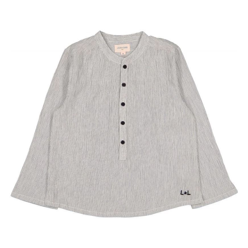 Grand-Père Striped Kurta Shirt Ecru Louis Louise Fashion Baby, Children 1 Grand-Père Striped Kurta Shirt Ecru Louis Louise Fashion Baby, Children