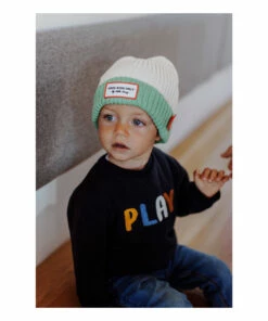 Grandmother Beanie Green Hello Hossy Fashion Baby, Children -Baby Tops Elegant Store grandmother beanie green hello hossy fashion baby children 2