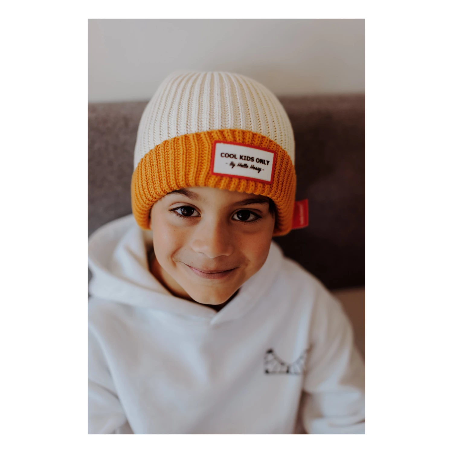 Grandmother Beanie Ochre Hello Hossy Fashion Baby, Children 2 Grandmother Beanie Ochre Hello Hossy Fashion Baby, Children - Image 2