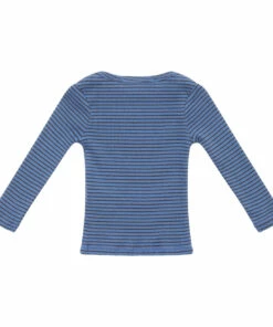 Greyla Striped Baby T-shirt Blue Caramel Fashion Baby -Baby Tops Elegant Store greyla striped baby t shirt blue caramel fashion baby 2