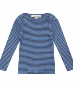 Greyla Striped Baby T-shirt Blue Caramel Fashion Baby