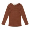 Greyla Striped Baby T-shirt Rust Caramel Fashion Baby