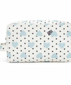 Heart Toiletry Bag Ecru Bonton Fashion Baby
