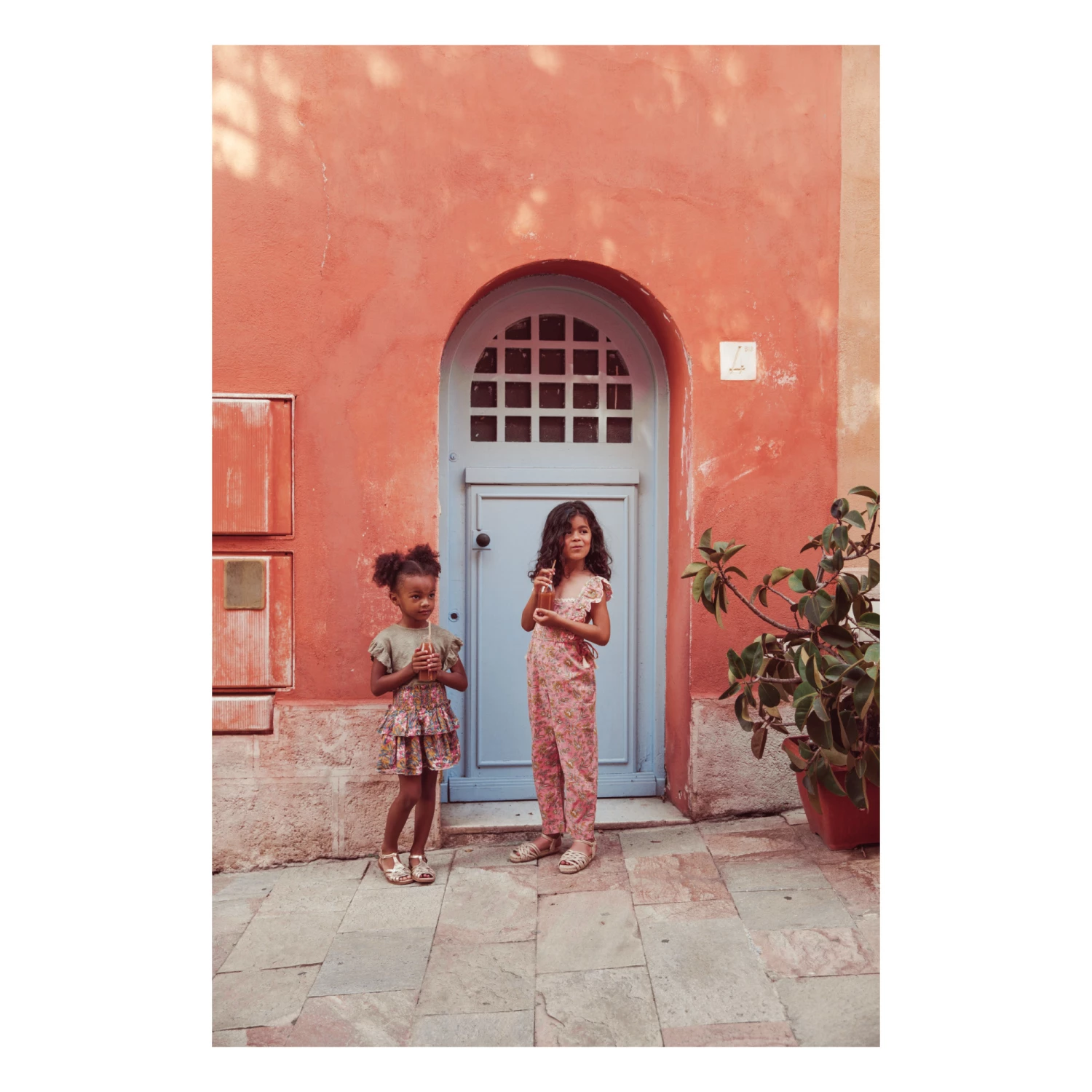 Hermance Linen T-Shirt Khaki Louise Misha Fashion Teen, Baby, Children 3 Hermance Linen T-Shirt Khaki Louise Misha Fashion Teen, Baby, Children - Image 3