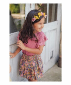 Hermance Linen T-Shirt Raspberry red Louise Misha Fashion Teen, Baby, Children -Baby Tops Elegant Store hermance linen t shirt raspberry red louise misha fashion teen baby children 4