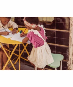 Hermance Linen T-Shirt Raspberry red Louise Misha Fashion Teen, Baby, Children -Baby Tops Elegant Store hermance linen t shirt raspberry red louise misha fashion teen baby children 5