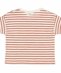 Ice Striped Organic Cotton Slub T-shirt Terracotta Búho Fashion Baby -Baby Tops Elegant Store ice striped organic cotton slub t shirt terracotta b uacute ho fashion baby 4