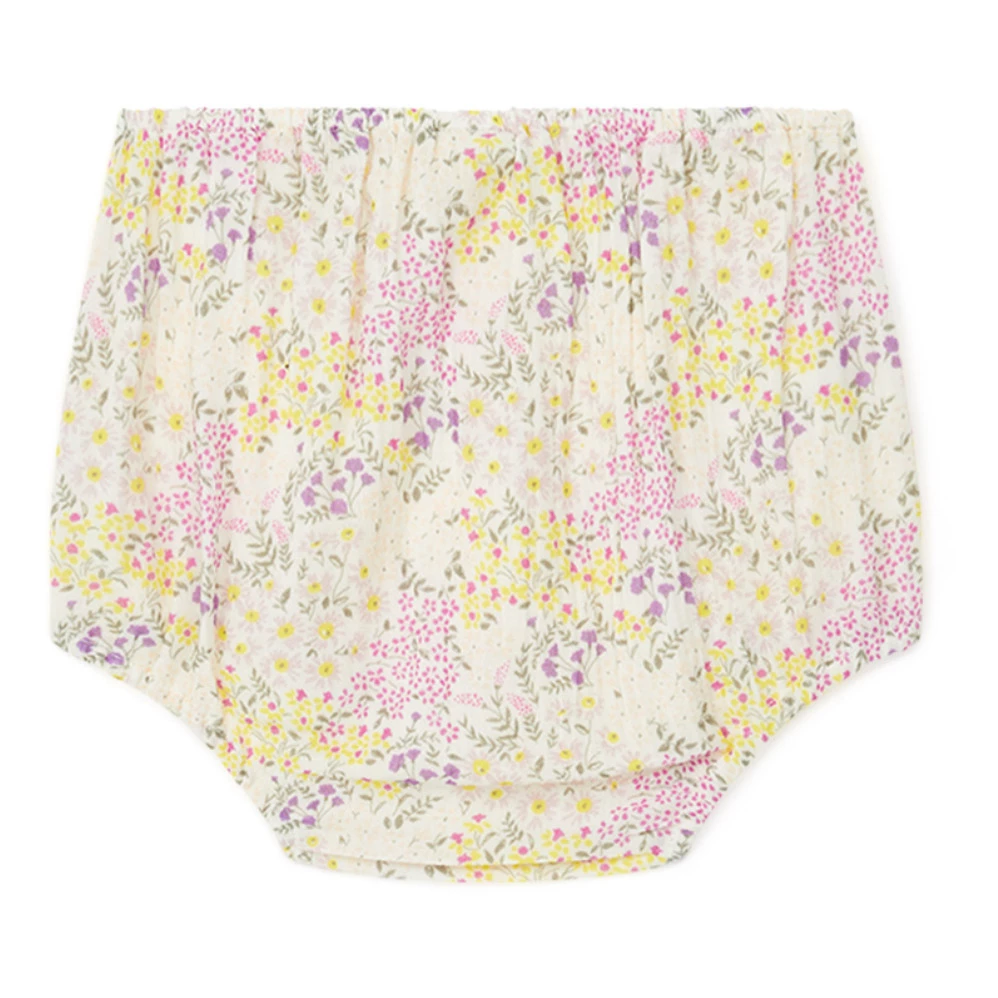 Idole Cotton Muslin Floral Bloomers Ecru Bonton Fashion Baby 3 Idole Cotton Muslin Floral Bloomers Ecru Bonton Fashion Baby - Image 3