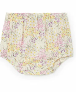 Idole Cotton Muslin Floral Bloomers Ecru Bonton Fashion Baby