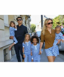 IMI Organic Cotton Pyjamas Blue BRAI Fashion Baby -Baby Tops Elegant Store imi organic cotton pyjamas blue brai fashion baby 2