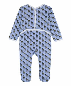 IMI Organic Cotton Pyjamas Blue BRAI Fashion Baby -Baby Tops Elegant Store imi organic cotton pyjamas blue brai fashion baby 3