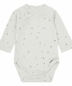 Ivy Organic Cotton Babygrow Grey Poudre Organic Fashion Baby