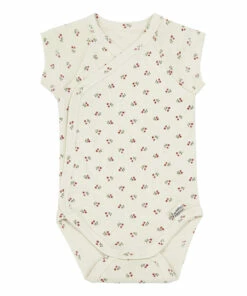 Ivy Organic Cotton Playsuit Beige Poudre Organic Fashion Baby
